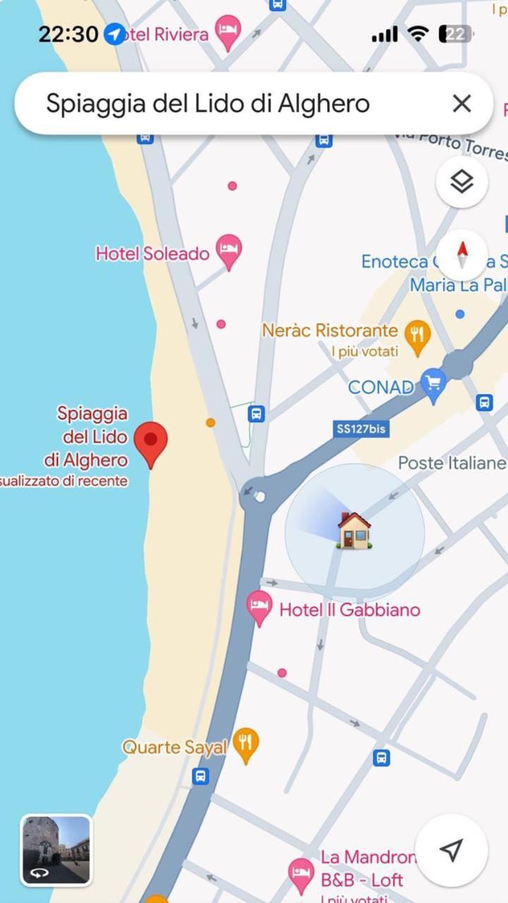 Appartamento Nura'S - Casa Azzurra Seaside Alghero Esterno foto